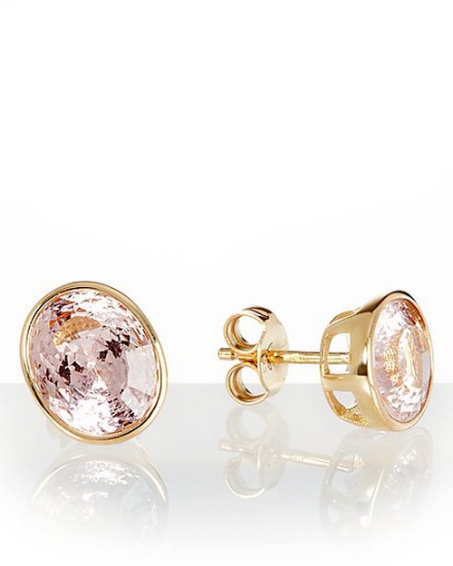 Ö.7928 Ohrstecker 750er Gelbgold Morganit 4,4ct UVP:899,00€